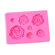 Load image into Gallery viewer, 7 Cavity Rose Mold
